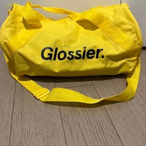 glossier duffel bag